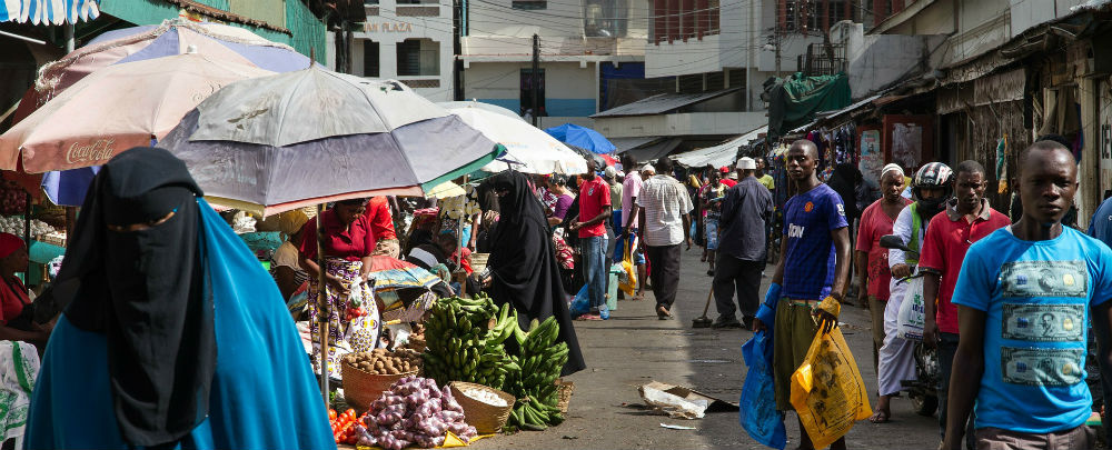 a market in Mombasa