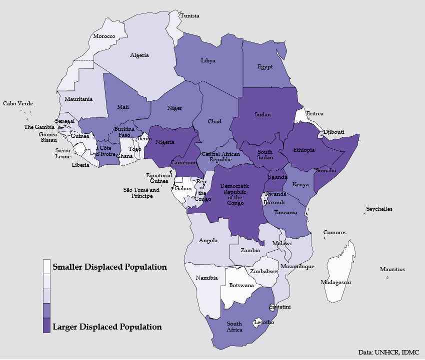 Displaced Population in Africas - COVID-19 Risk Factor