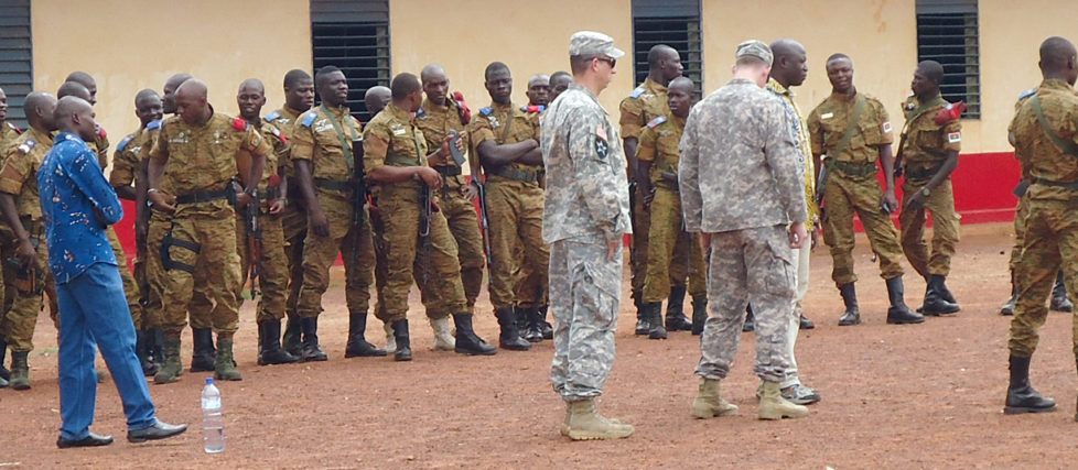 Burkina Faso Counter Terrorism Company receives training and equipment (U.S. Army Africa photo)