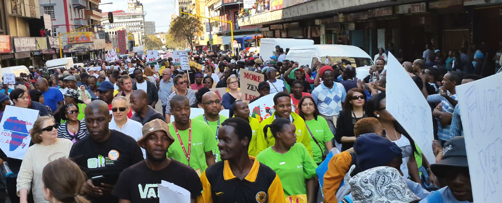 A March in Johannesburg