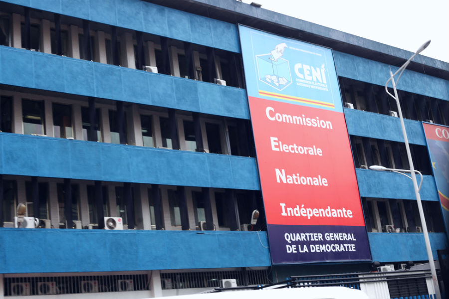 Headquarters of the Independent National Electoral Commission (CENI).