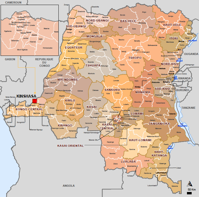 Political Map Of Drc