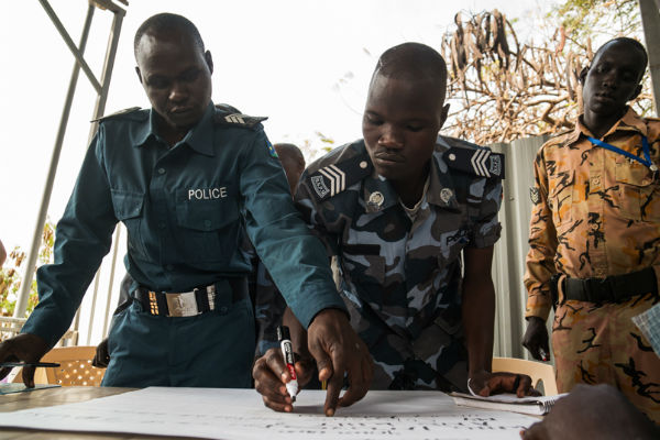 South Sudan police
