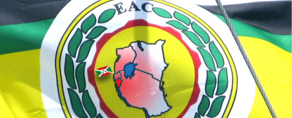 Burundi on the EAC flag (From a photo by Henri Bergius)