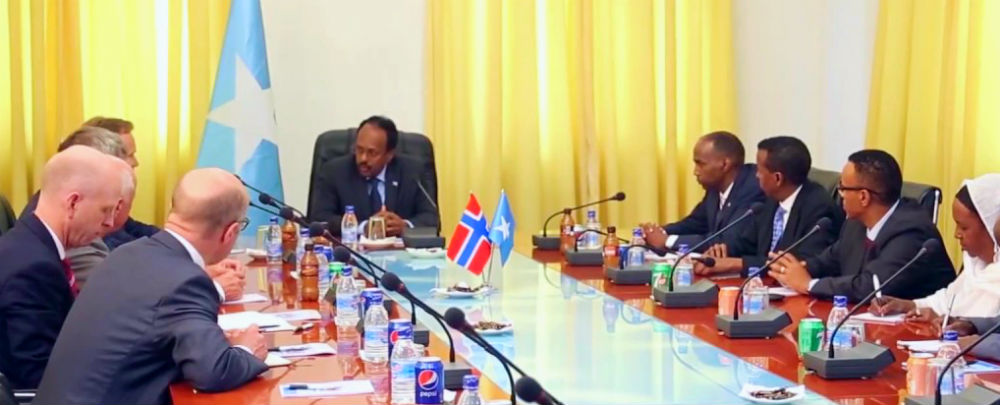 A delegation from Norway's foreign ministry visits Somalia. Photo: CGTN Africa.