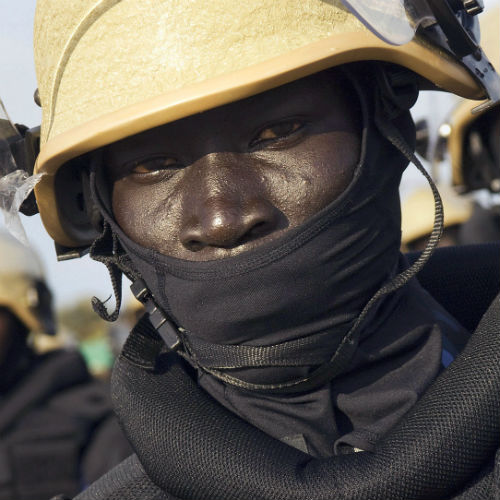 South Sudan Police Recruits at Training Academy