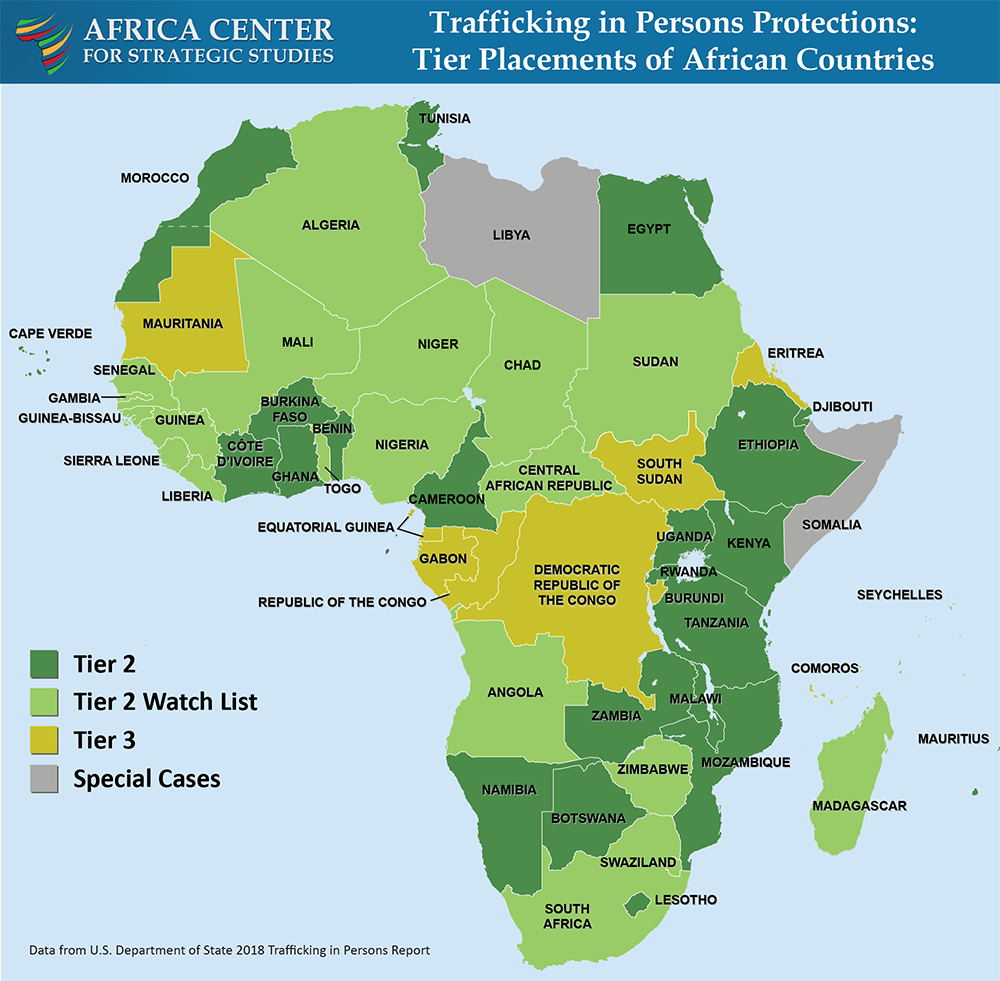 Map - Trafficking in Persons Protections