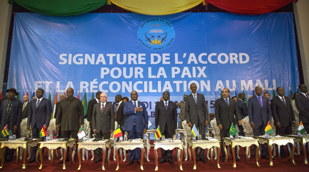Signing ceremony of the 2015 Algiers Accord.