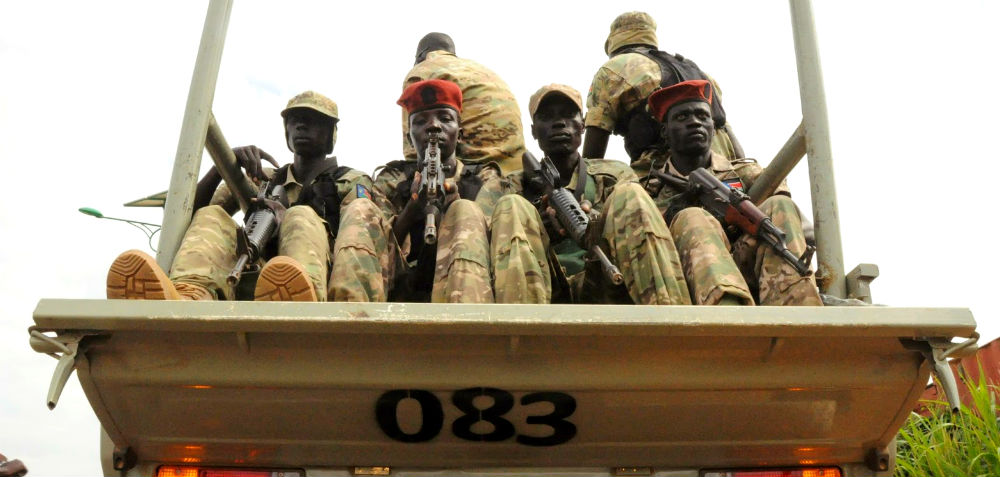 Members of South Sudan's National Security Service