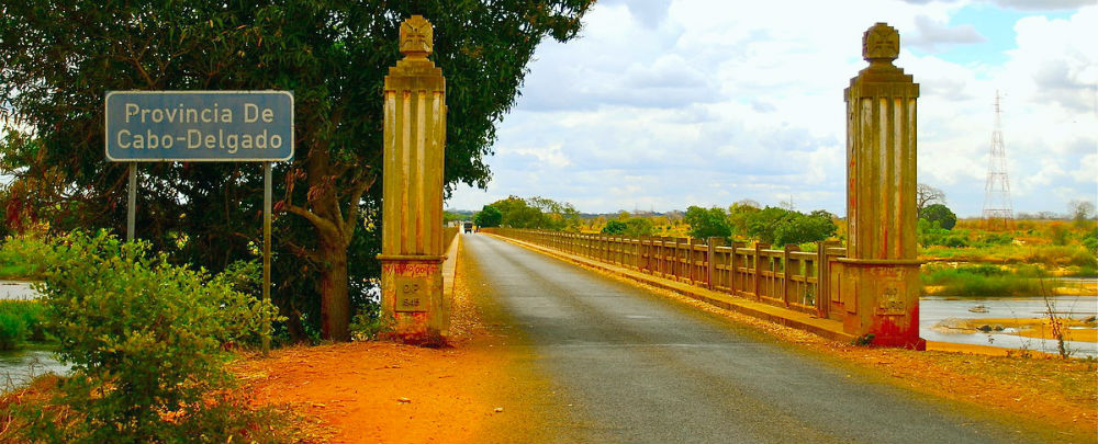 Cabo Delgado boundary bridge, northern Mozambique Cabo Delgado boundary bridge, northern Mozambique