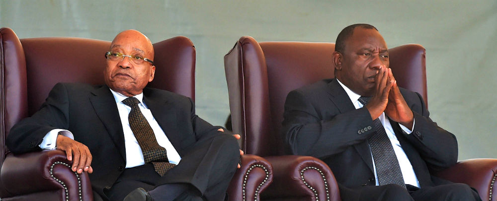 Jacob Zuma et Cyril Ramaphosa