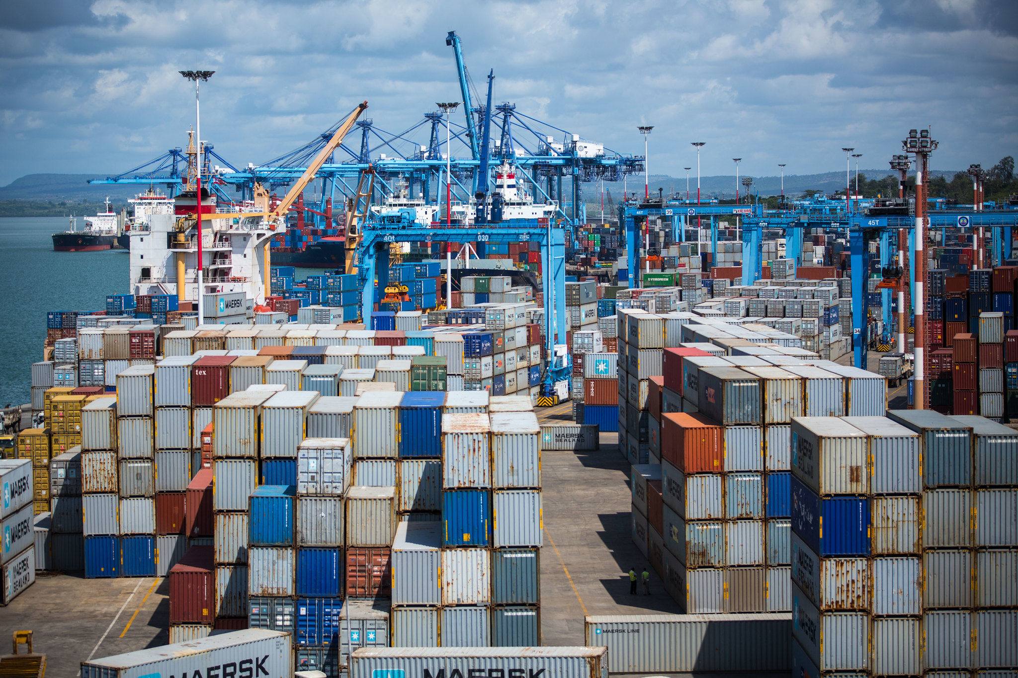 Mombasa Port on Kenya's Indian Ocean coast. Mombasa Port on Kenya's Indian Ocean coast.