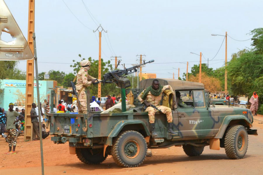 Mali soldiers in Gao