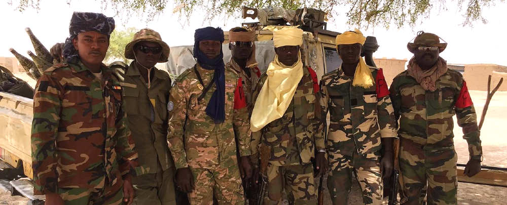 Chadian soldiers in Bosso, Niger