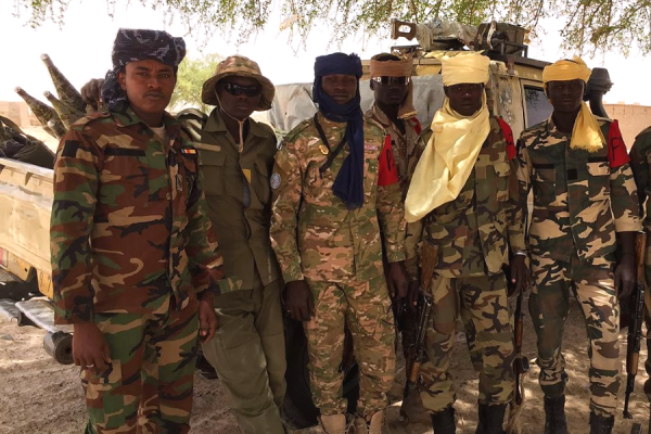 Chadian soldiers in Bosso, Niger