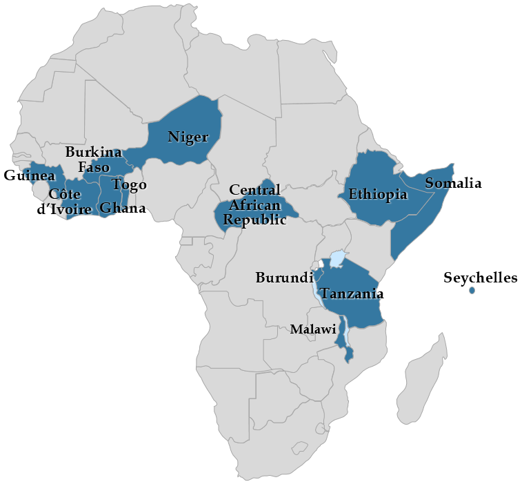Map - Elections in Africa in 2020