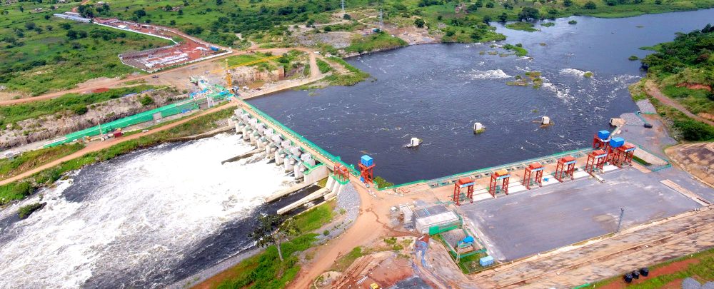 The Chinese-funded Karuma hydroelectric project at Karuma Falls, Uganda.