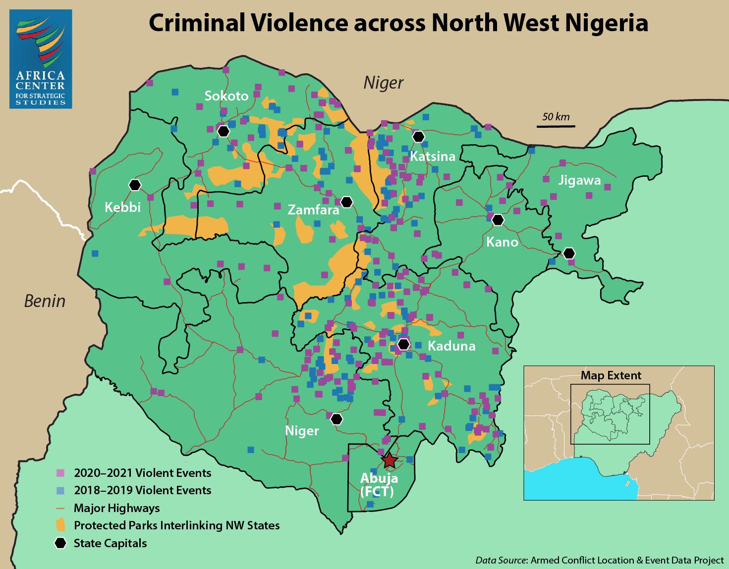 Map - North West Nigeria