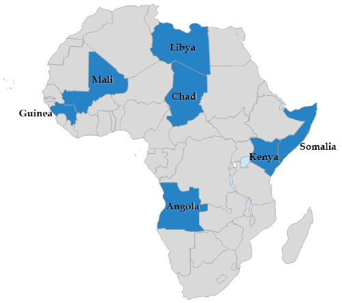 Map - Elections in Africa in 2022