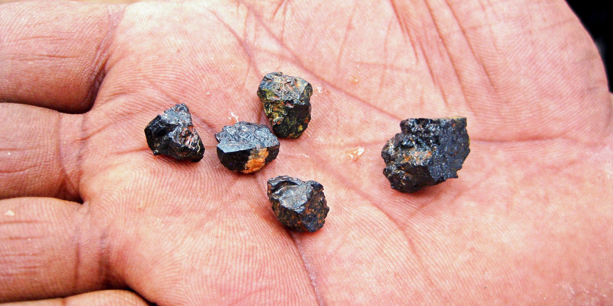 Coltan from a Congolese mine