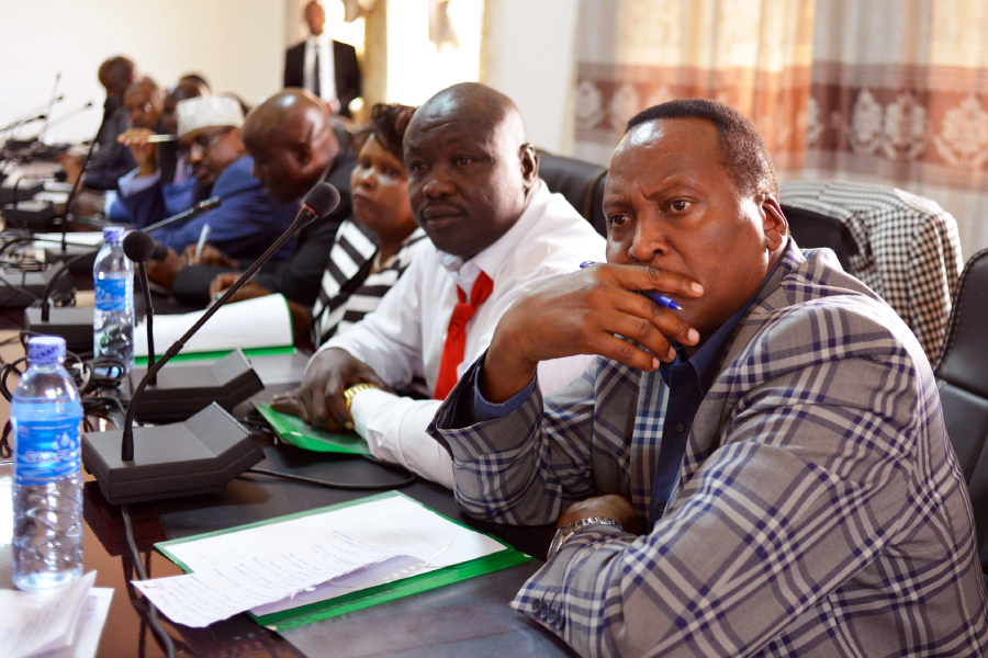 A meeting of Kenya's Parliamentary Defence Committee