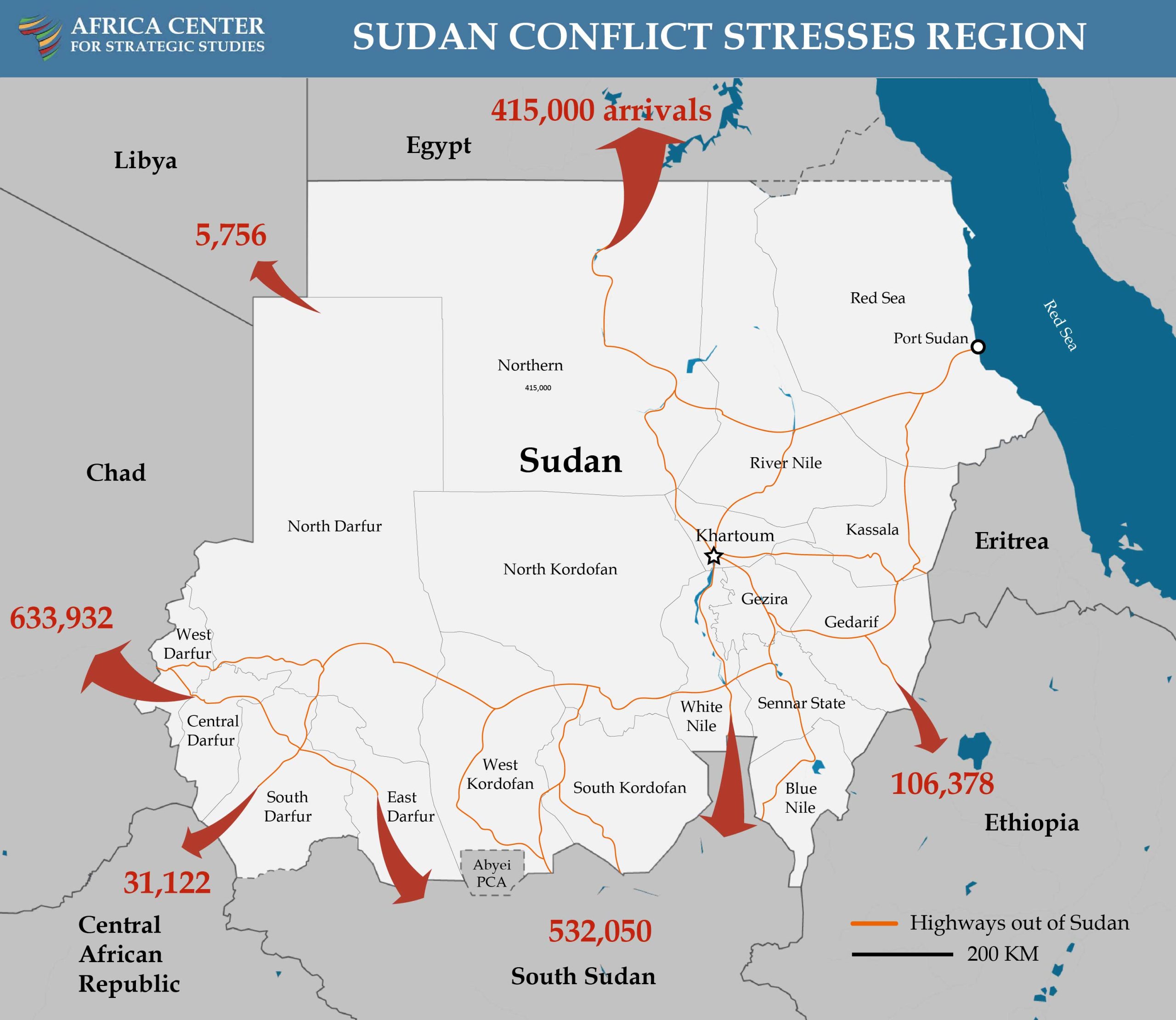 Sudan Conflict Straining Fragility of Its Neighbors