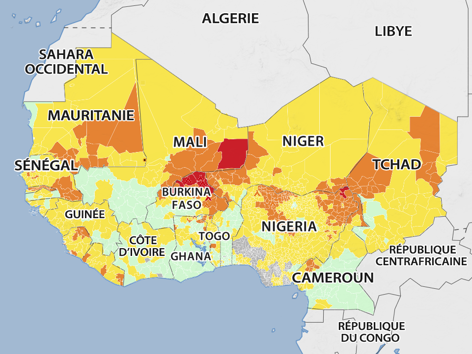 Estimated Food Insecurity in West Africa