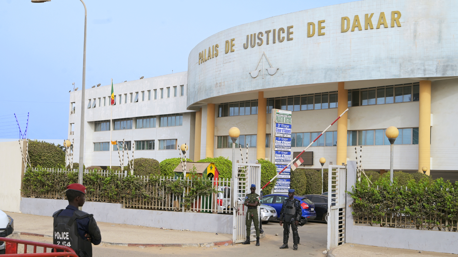 Senegal: courthouse where the trial of opponent Ousmane Sonko was being held