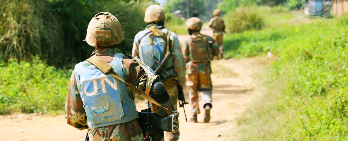 Peacekeepers from South Africa serving with MONUSCO support the FARDC in foiling an attack on the village of Mbau in February 2020. (Photo: UN/Michael Ali)