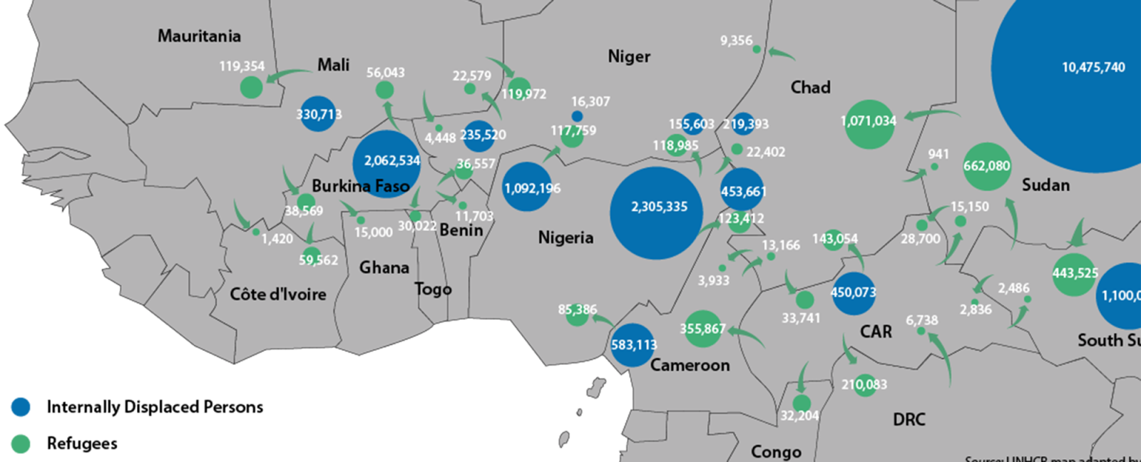 Conflicts Causing Record Level of Forced Displacement in Africa