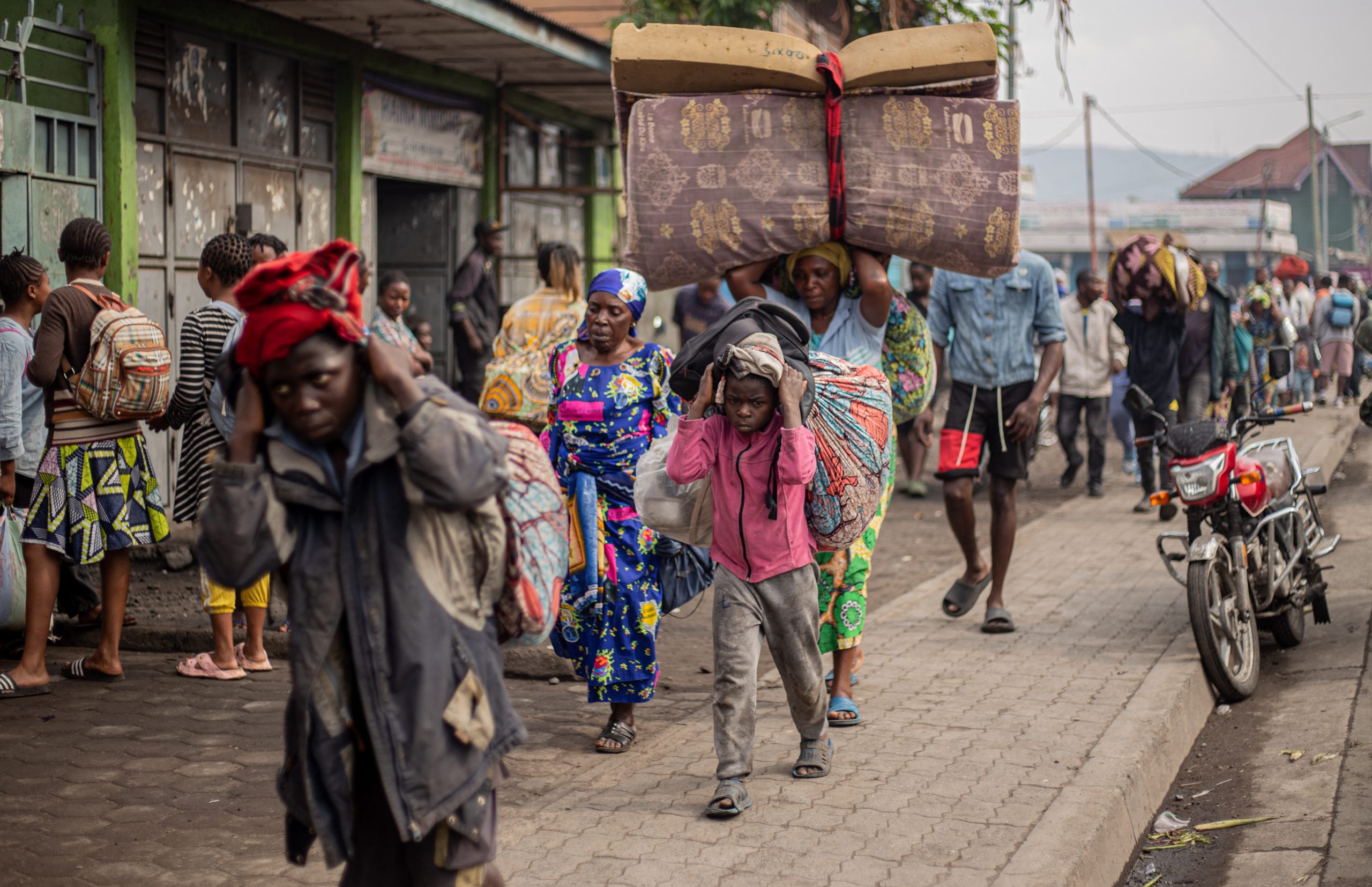 DRC residents flee