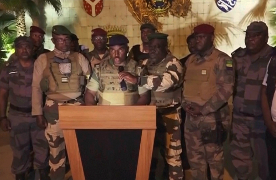 2023 Gabon military coup. (Photo: "Pressure Mounts on Gabon Junta to Relinquish Power After Coup")