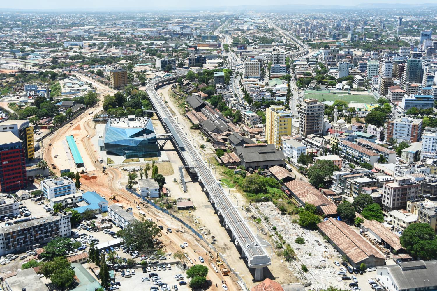 SGR Terminus in Dar es Salaam A new building of the Tanzania Standard Gauge Railway (SGR) terminus in Dar es Salaam.