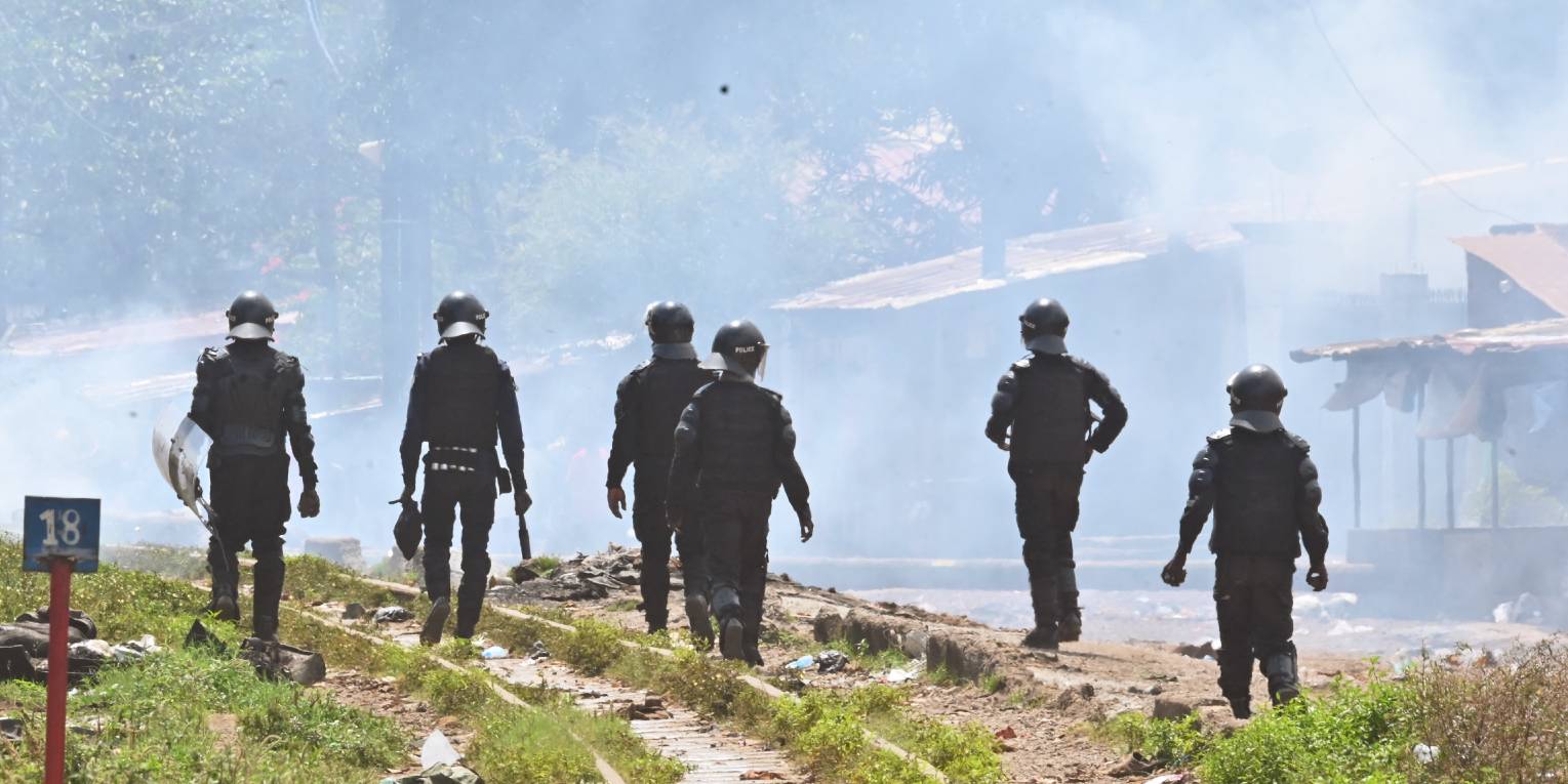 Guinea riot police
